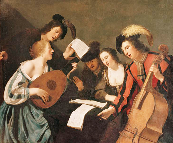 Concert- Anonyme. Musée de Tessé- Le mans